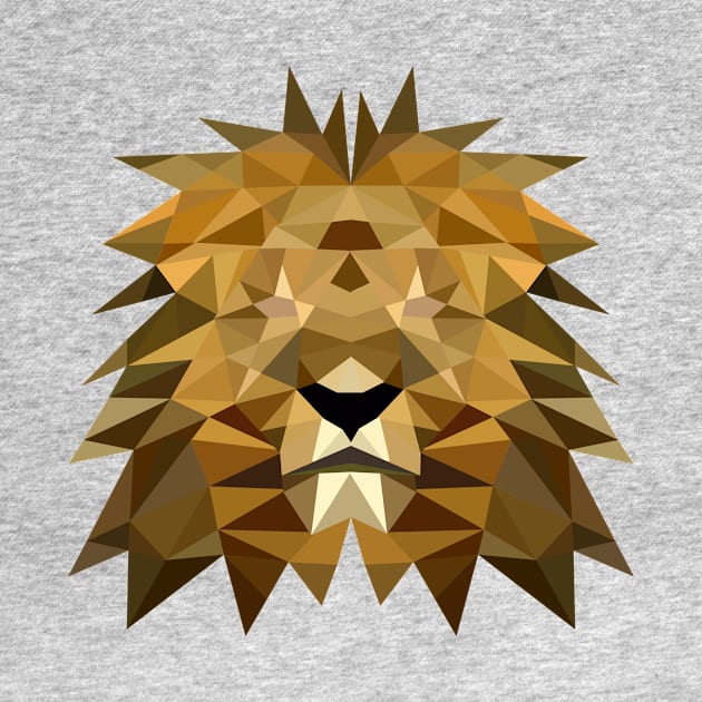 Geometric Lion by rikadonye